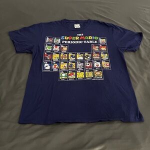 Nintendo Super Mario Periodic Table Graphic t-shirt